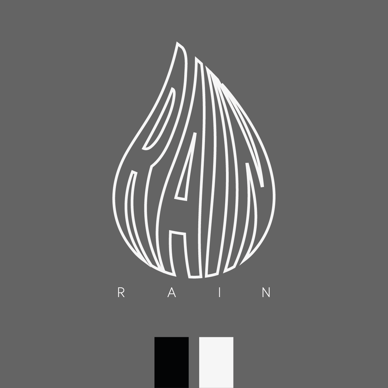 Logo design with water droplet shape